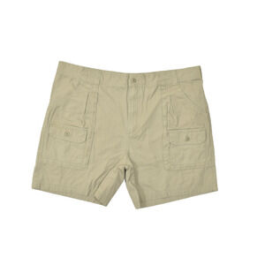 Cabela's Men's Cargo Bermuda Shorts Beige Size 40 Zip 100% Cotton